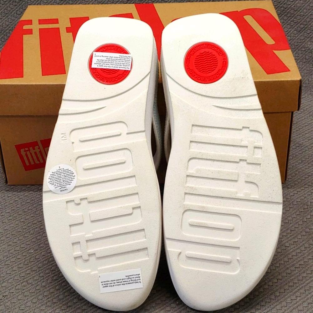 Flip flop Isabel Crystal toe post sandal white-9 - Picture 5 of 12